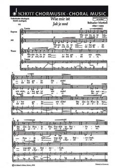 Tschechische Madrigale (Ceske madrigaly) H 278 Nr. 7 Standard
