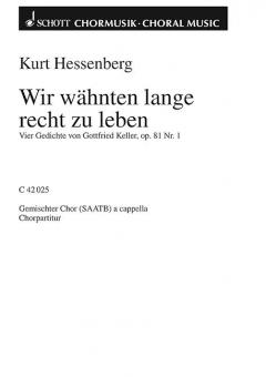 4 Gedichte op. 81 Nr. 1 Standard