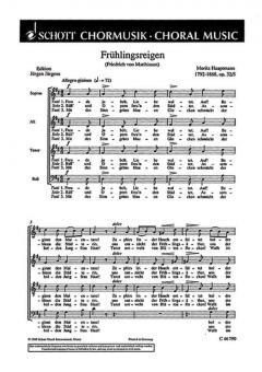 6 Chorlieder op. 32 Nr. 5 Standard