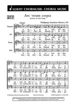 Ave verum corpus KV 618 Standard