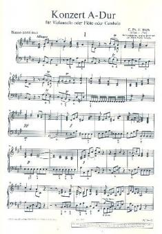 Concerto A Major H 437-39, Wq 168, 172, 29 Standard