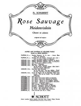 Heidenröslein op. 3/3 D 257 Standard