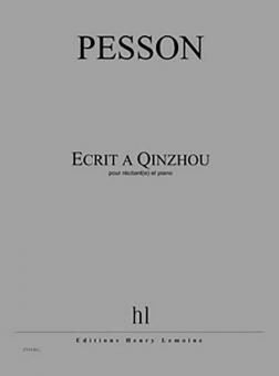 Ecrit à Qinzhou 