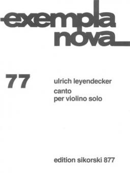 Canto per violino solo 