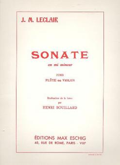 Sonata E Minor 