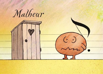 Postkarte Malheur 