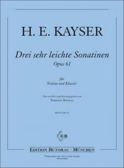 3 sehr leichte Sonatinen Op. 61 