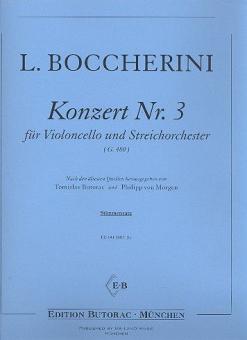 Konzert Nr. 3 G-Dur (G. 480) 