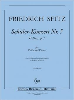 Schüler-Konzert D-dur Nr. 5 Op. 7 