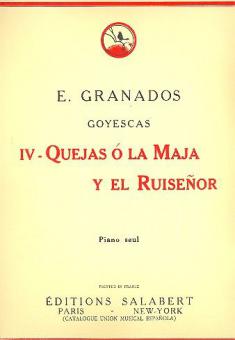 Quejas a La Maja... Nr.4 Des Goyescas Piano 