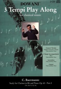 Study for Clarinet in Bb and Piano op. 63 - Part 2 