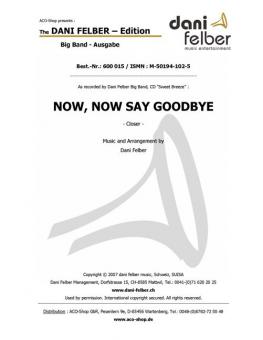 Now, Now Say Goodbye Standard