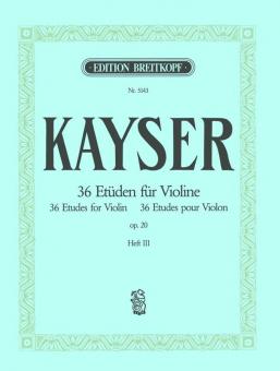 36 Etüden op. 20 Heft 3 