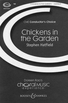 Chickens in the garden 