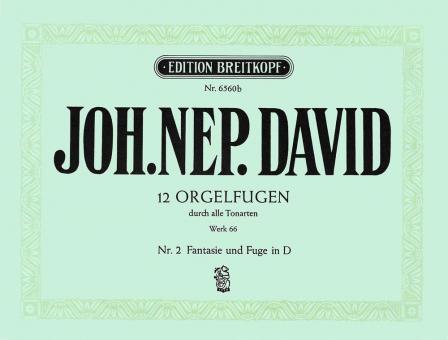 12 Orgelfugen durch alle Tonarten Heft 2 