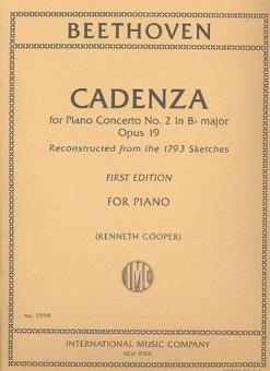 Cadenza for Piano Concerto No.2 Op.19 