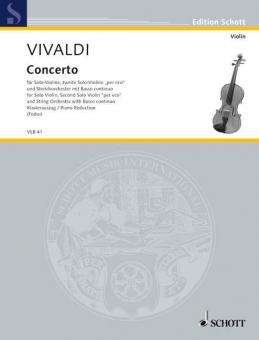 Concerto A Major PV 222-F.I No. 139 RV 552 Standard