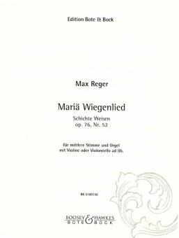 Mariä Wiegenlied op. 76 Nr. 52 