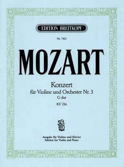 Konzert für Violine und Orchester G-dur KV 216 