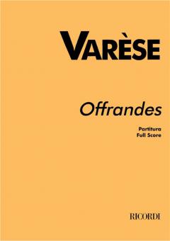 Offrandes for Soprano and Chamber Orchestra 