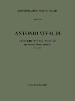 Concerto G-Moll F 1/165 T 351 RV 319 