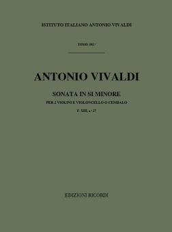 Sonate H-Moll F 13/27 T 392 Op. 1/11 