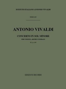 Concerto G-Moll F 1/147 T 329 RV 323 