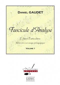 Fascicule D'Analyse, Vol.1 