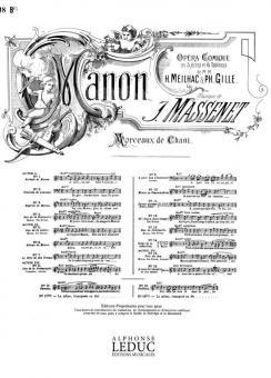 Air de Manon No.18 bis: Fabliau 