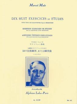 18 Exercices ou Etudes 