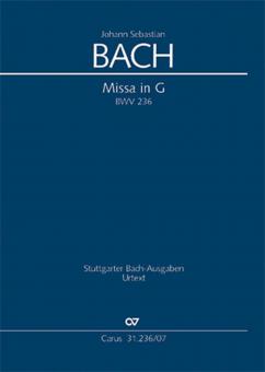 Missa in G-Dur BWV 236 