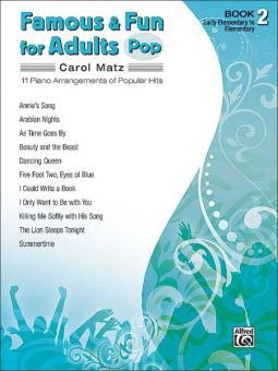 Famous & Fun for Adults: Pop, Book 2 
