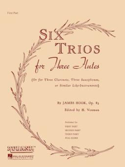 Six Trios for Three Flutes, Op. 83 