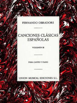 Canciones Clasicas Espanolas Vol. 3 