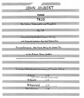 Piano Trio Op. 113 