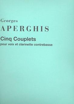 5 Couplets Voix et Clar.contrebasse 