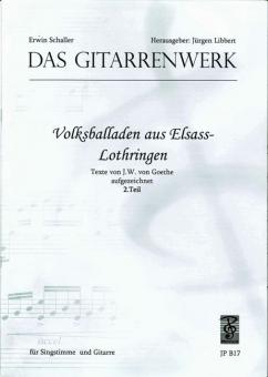 Volksballaden aus Elsass-Lothringen, 2. Teil 