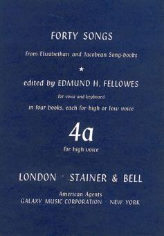 Elizabethan and Jacobean Songs 