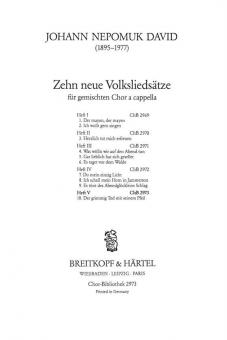 10 neue Volksliedsätze 5 