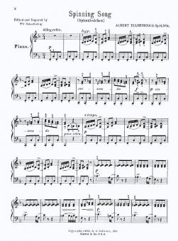 Spinning Song Op. 14 No. 4 