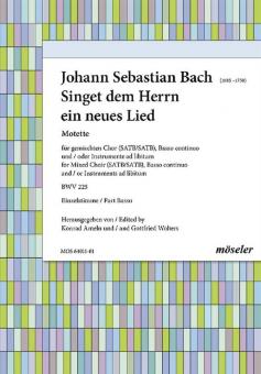 Sing To The Lord A New Song BWV 225 