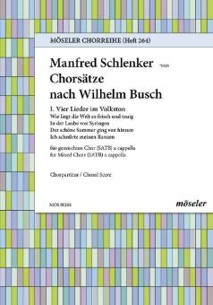 Choral Songs On Lyrics By Busch Vol. 1 Standard