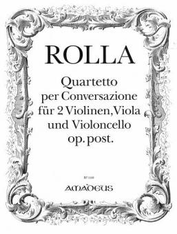 Quartetto per Conversazione op. post 