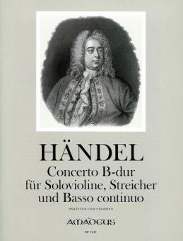 Concerto (Sonata A 5) in B flat major - HWV 288 - Score & Parts 