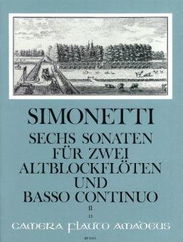 6 Sonatas op. 2 Vol. II 