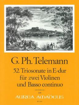 52. Triosonate in E-dur TWV 42:E5 