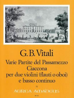 Varie Partite del Passamezzo op. 7/1 - Ciaccona op. 7/3 (1682) 
