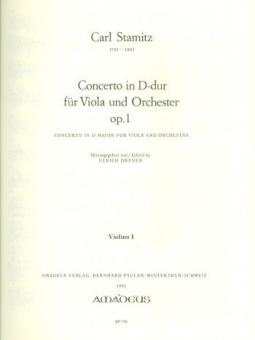 Concerto in D major op. 1 - Set of parts: 4/4/3/4 + Harmonie 