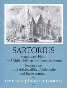 Sonata a tre Fiauti for 3 trebel recorder and bc. and Sonata a tre 