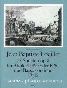 12 sonatas op. 3 Vol. IV: Sonatas 10-12 